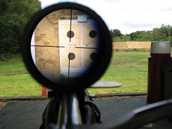 Thames Rifle Association members shooting at Bisley