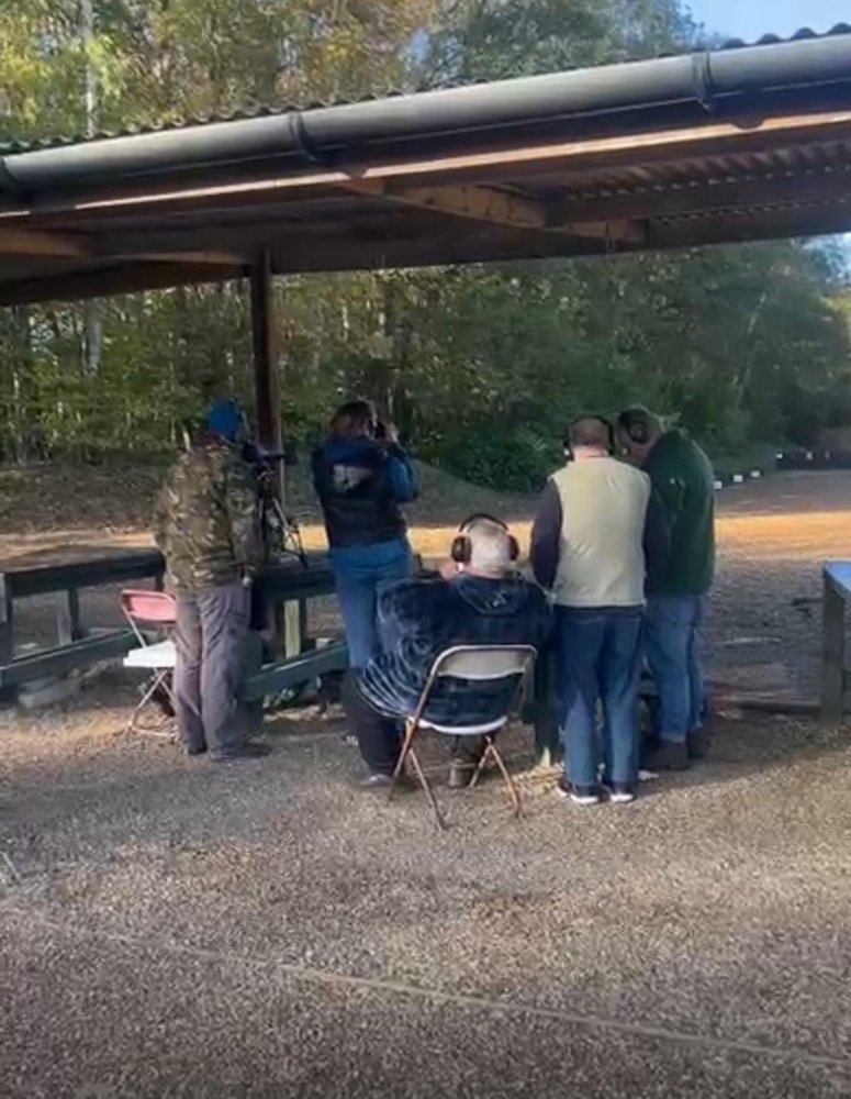 Thames Rifle Association members together at Bisley
